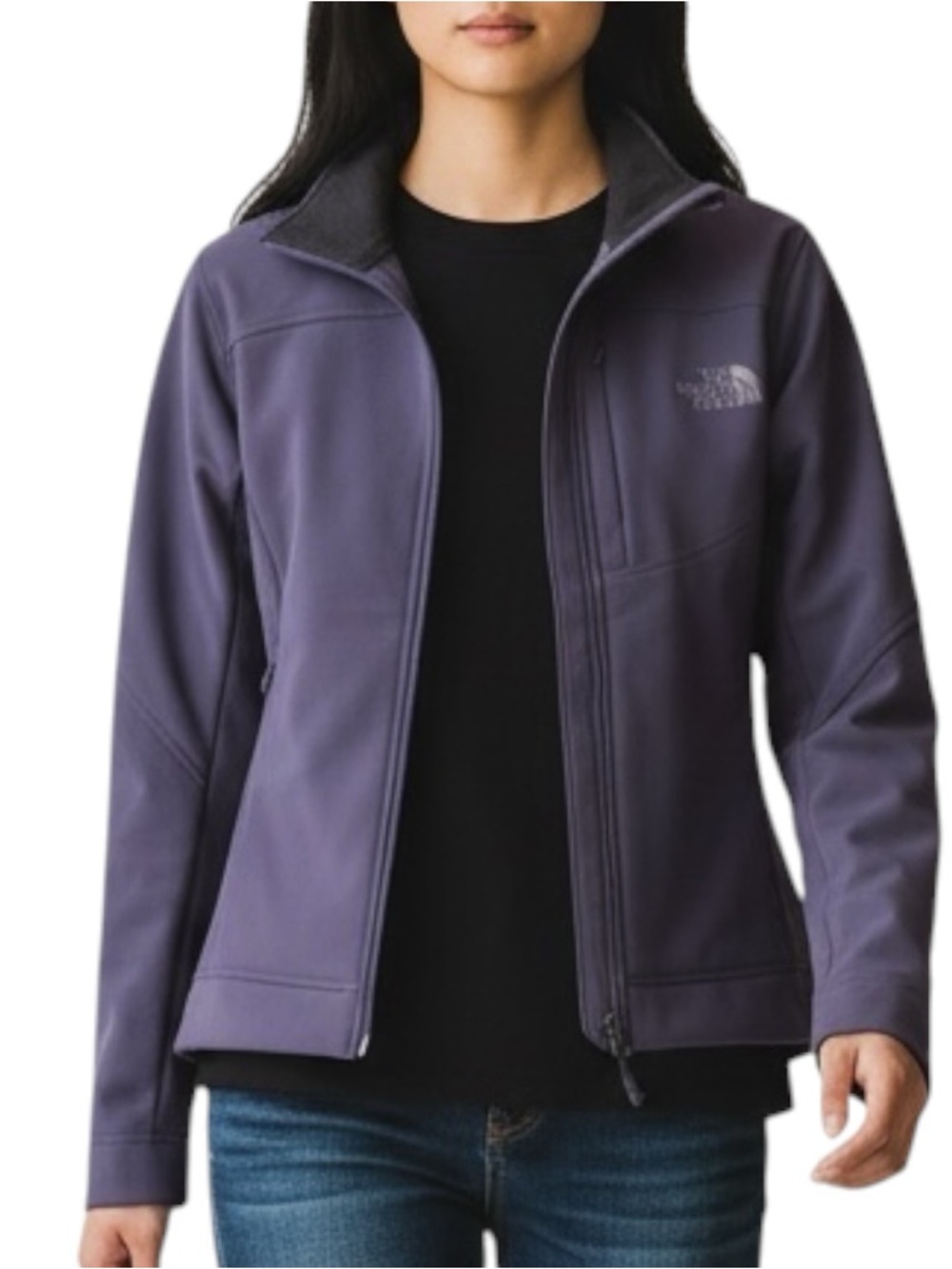 THE NORTH FACE Apex Bionic Softshell Jacket in Graystone Blue Size Small